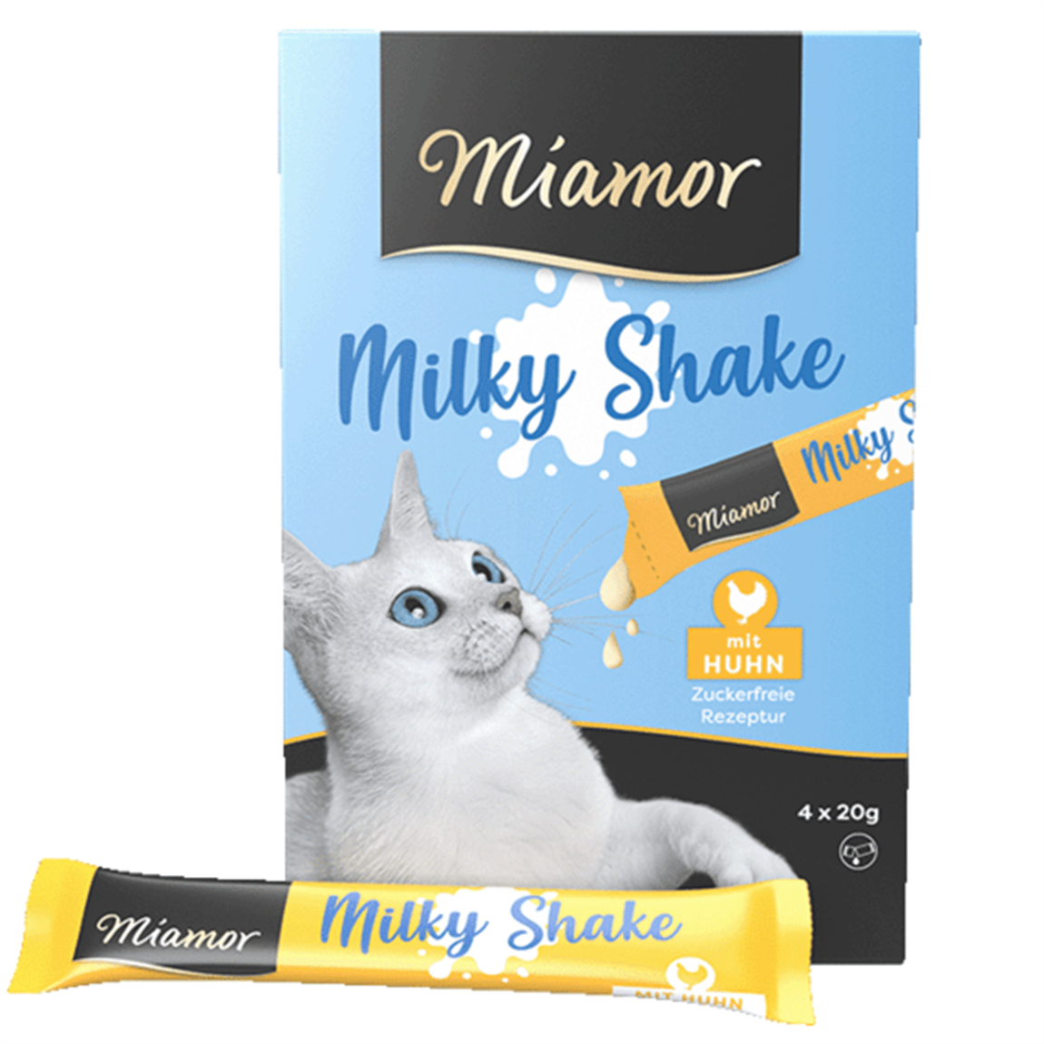 Miamor Milky Shake Tavuklu Sıvı Kedi Ödül Maması 20gr (4'lü)