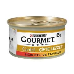 Gourmet Gold Çifte Lezzet Sığır Etli ve Tavuklu 85 gr
