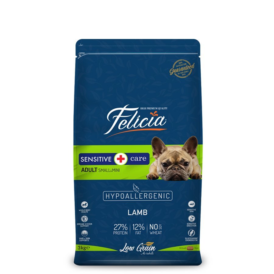 Felicia Hypoallergenic Kuzulu Küçük Irk Yetişkin Köpek Maması 3 Kg