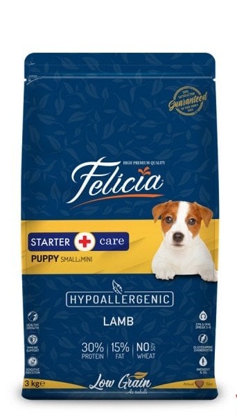 Felicia HypoAllergenic Kuzulu Küçük Irk Yavru Köpek Maması 3 Kg