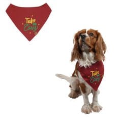 Pawstar Köpek Bandana Fular Kırmızı Take İt Easy No:1