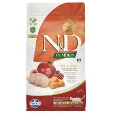 N&D Pumpkin Tahılsız Bıldırcın&Nar Kısır Kedi Maması 5 KG