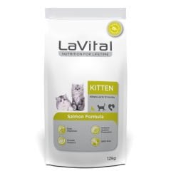 LaVital Bağışıklık Sistemi Güçlendirici Somonlu Yavru Kedi Maması 12kg
