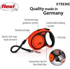 Flexi XTreme Small 5M Şerit Otomatik Köpek Gezdirme Tasması