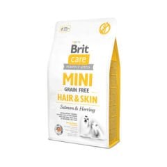 Brit Care Mini Hair&Skin Somonlu ve Ringa Balıklı Tahılsız Köpek Maması 2kg