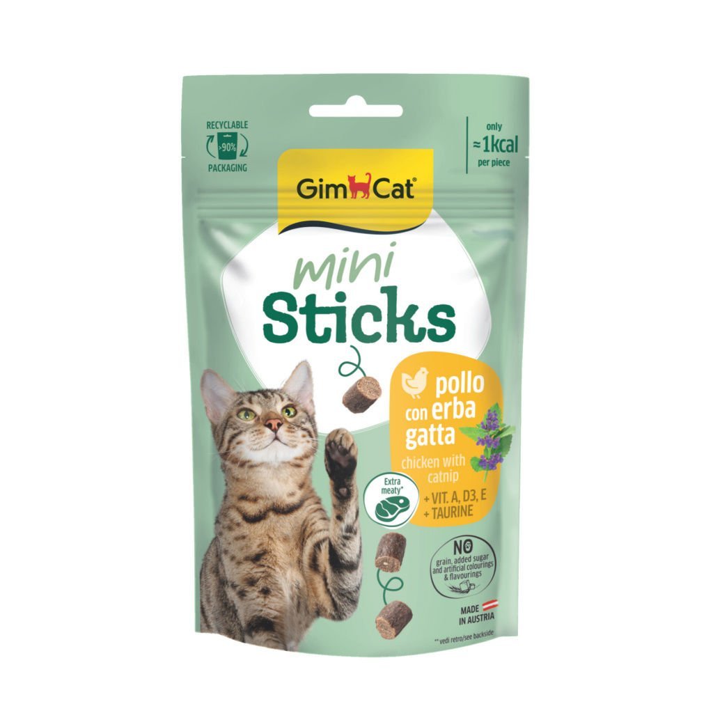 Gimcat Kd Ödül. Mini Stick Tavuklu & Catnipli 50 Gr