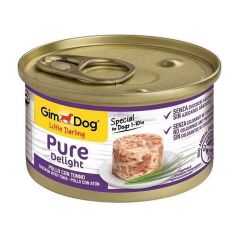 Gimdog Pure Delight Ton Balıklı Tavuklu Köpek Konservesi 85 Gr