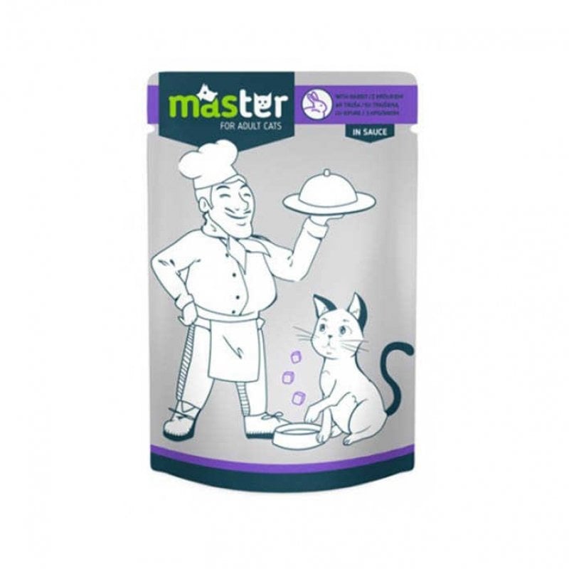 Master Tavşan Etli Pouch Kedi Yaş Maması 80gr