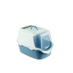 Stefanplast Cathy Easy Clean Kapalı Kedi Tuvaleti Mavi
