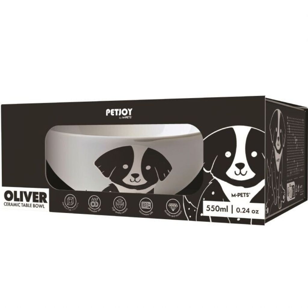 M-PETS OLIVER SERAMİK MAMA KABI 550 ML 60003499