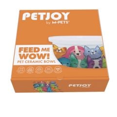 M-PETS PETJOY SERAMİK MAMA KABI MİX COLOUR 300 ML