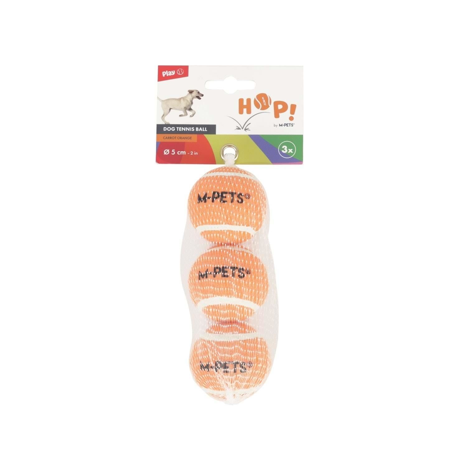 M-PETS HOP TENİS TOPU ORANGE  S 3LÜ 5cm 10670399
