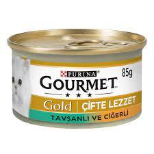 Gourmet Gold Çifte Lezzet Ciğer ve Tavşanlı Kedi Maması 85 Gr