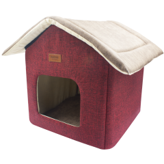 Lepus kedi ve köpek shack house yatak kırmızı 51330
