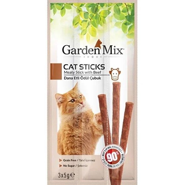 Gardenmix Sticks Dana Etli Kedi Ödül Maması