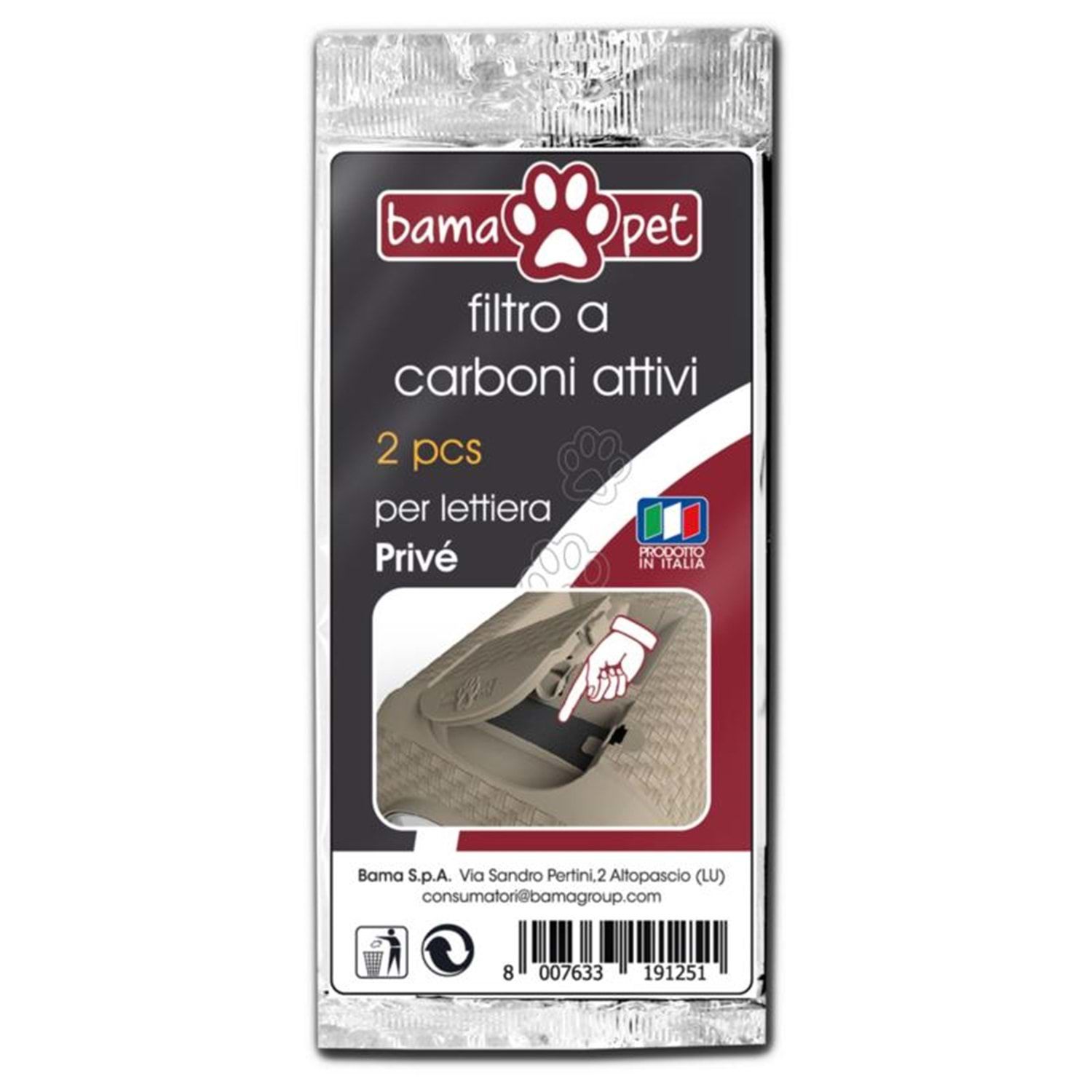 BAMA  KEDİ TUVALET FİLTİRESİ 2li