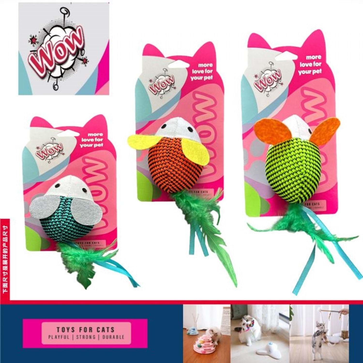 WOW OYUN. KOCA KULAKLI RENKLİ  FARE 521-6507
