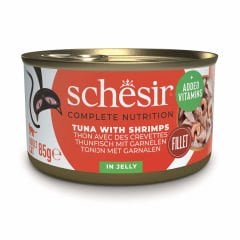 Schesir Ton Balıklı Karidesli Jöleli Kedi Konservesi 85 Gr