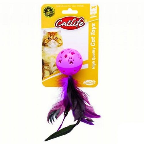 Catlife Tüylü Zilli Top Kedi Oyuncağı 203255