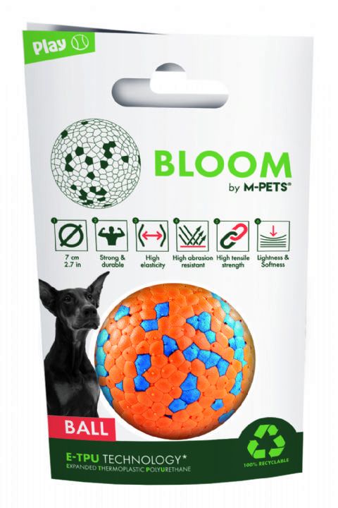 M-Pets Bloom Dayanıklı Top Turuncu Köpek Oyuncağı 10650899