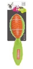 M-Pets Kauçuk Rugby Top Köpek Oyuncağı Turuncu-Yeşil 10630699