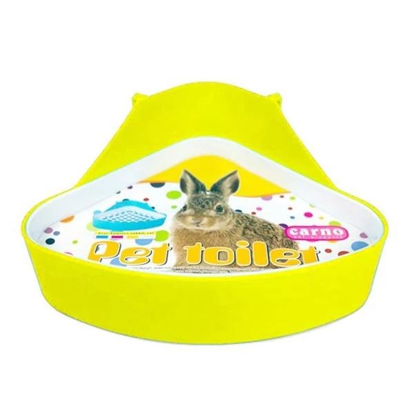 Carno Tavşan Tuvaleti Sarı 36*22*18 Cm