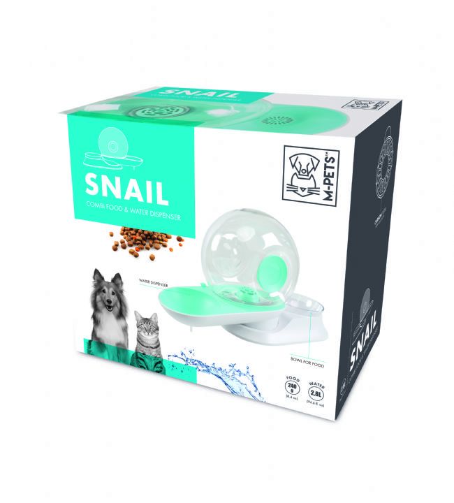 M-Pets Snail Hazneli Mama ve Su Kabı 2800 Ml- 240 Gr 60501299