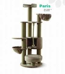 WOOLART PARİS KEDİ TIRMALAMA PLATFORM BEJ 80*60*166H