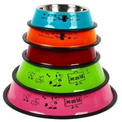 Petvoda Ozark Renkli Çelik Mama ve Su Kabı 22 cm  16 Oz voda2880