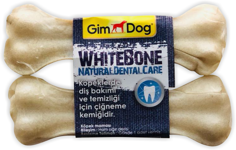 GimDog White Bone Press Kemik 11 Cm - 70 Gr ( 2'li Paket )