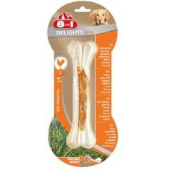 8in1 Delights Bones Düğümlü Tavuklu L  Ağız Bakım Kemiği