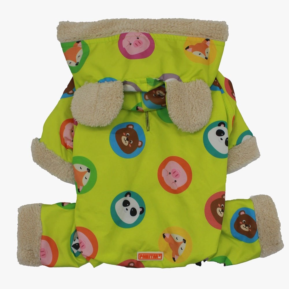 Pawstar Köpek Montu Kapşonlu Tulum Sarı 22503 - L