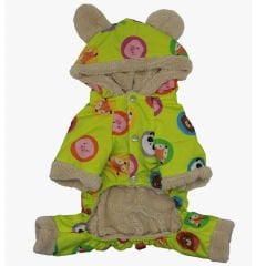 Pawstar Köpek Montu Kapşonlu Tulum Sarı 22503 - L