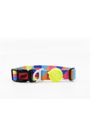Tailpetz Boyun Tasması Gökkuşağı Desen M 30-50 cm
