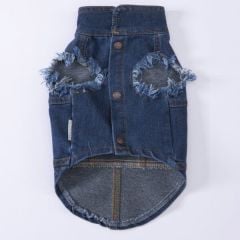 Pawstar Denim Kot Köpek Yeleği M 22101
