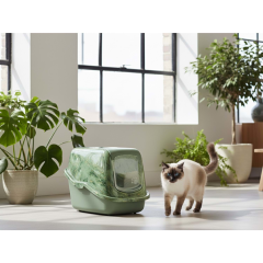 SAVIC NESTOR MERMER DESENLİ YEŞİL KEDİ TUVALETİ A8100-MGLF