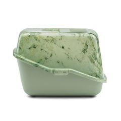 SAVIC NESTOR MERMER DESENLİ YEŞİL KEDİ TUVALETİ A8100-MGLF