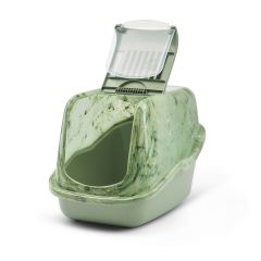 SAVIC NESTOR MERMER DESENLİ YEŞİL KEDİ TUVALETİ A8100-MGLF