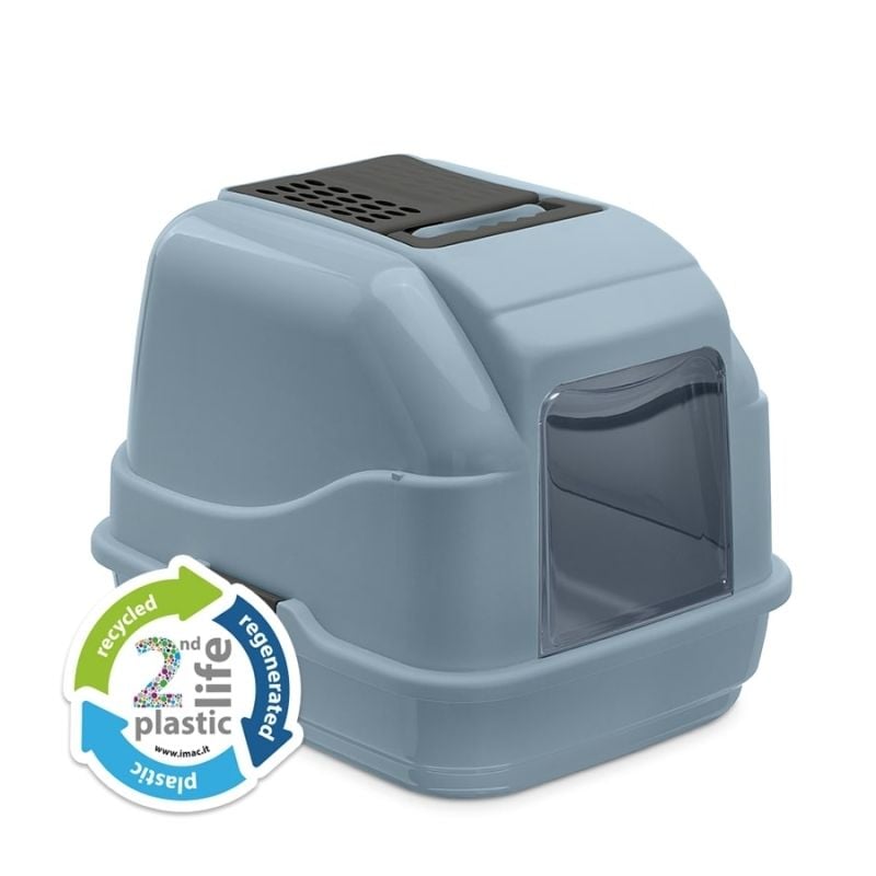 İMAC EASYCAT 2ND LİFE KAPALI KEDİ TUVALETİ MAVİ 50*40*40CM
