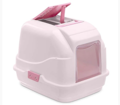 İMAC EASYCAT 2ND LİFE KAPALI KEDİ TUVALETİ PEMBE 50*40*40CM