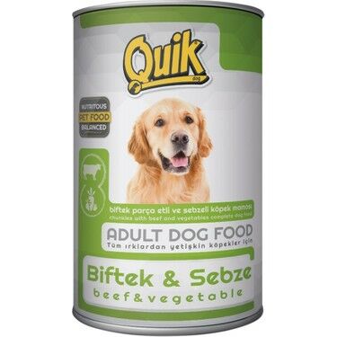 Quik Biftekli Sebzeli Köpek Konservesi 415 Gr