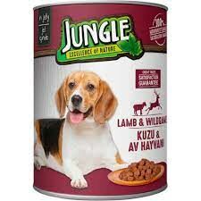 Jungle Kuzu Etli Av Hayvanlı Köpek Konservesi 415 Gr