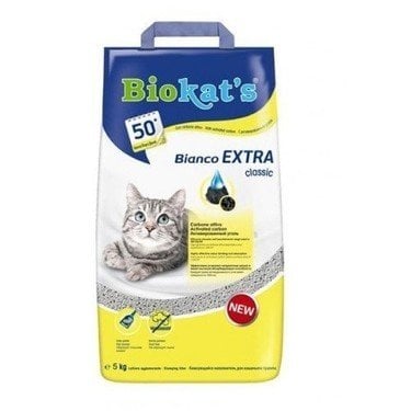 Biokats Bianco  Aktif Karbonlu Kedi Kumu10LT
