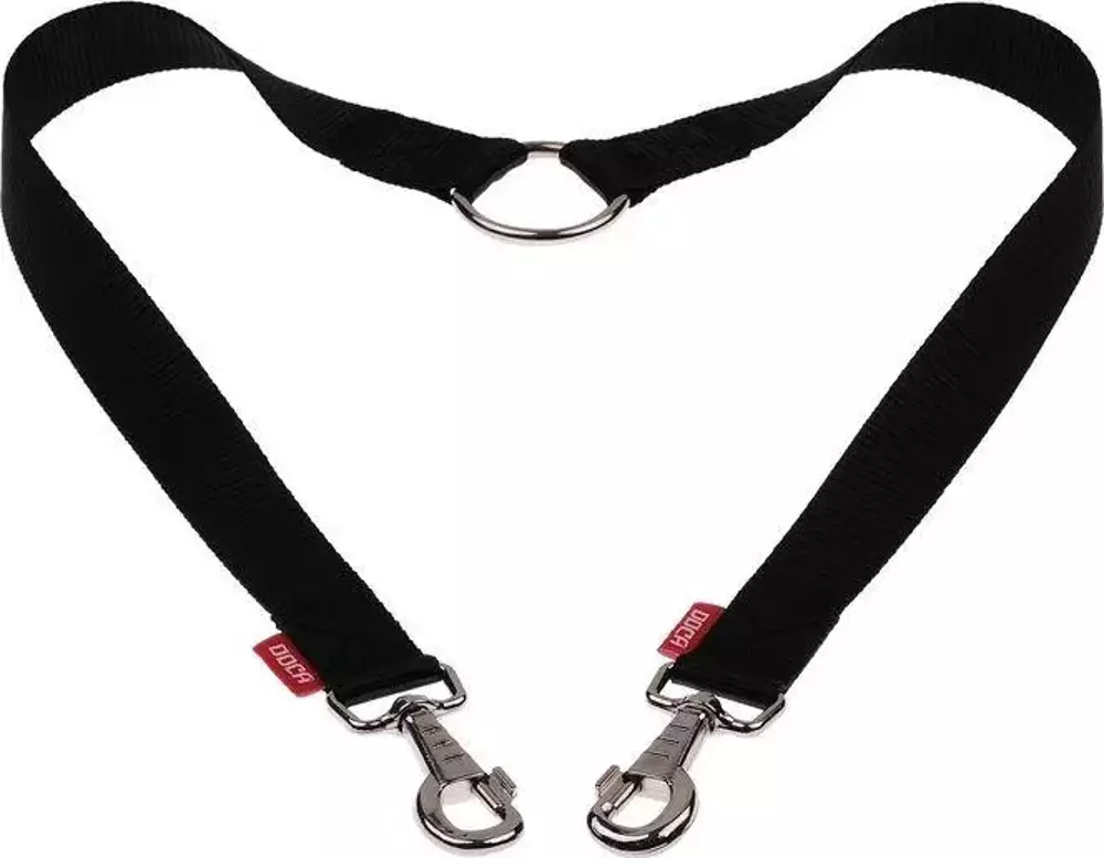 Doca 2 Li Köpek Gezdirme Tasması Siyah 1.5cm X 50cm