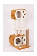 Katlı patili 2 ev s8 tırmalama  kahve