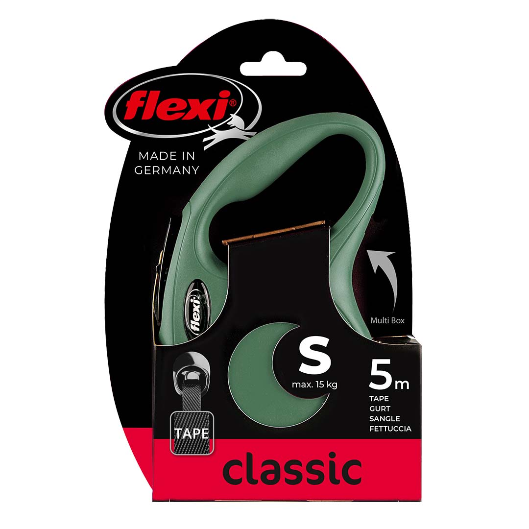 Flexi New Classic S 5m Şerit Yeşil