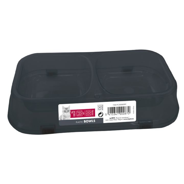 M-PETS İKİLİ PLASİK MAMA KABI S 150 ML 20500399