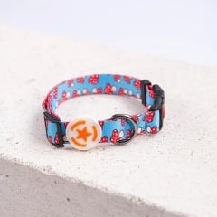 Pawstar Desenli Köpek Boyun Tasması Mushroom M 2*32-48 CM