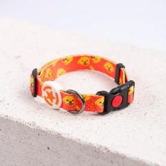 Pawstar Desenli Köpek Boyun Tasması Poodle M 2*32-48 CM