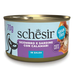 Schesir Soslu Sardalya&Uskumru Kedi Konservesi 70 Gr